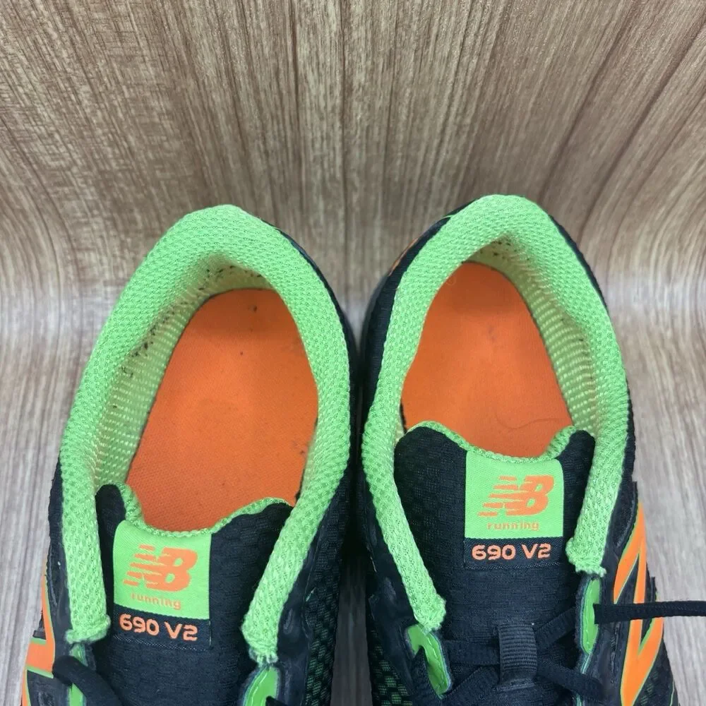 New Balance 690v2 M690BG2 Men’s Size 13D‎ Black Orange Green Running Sneakers